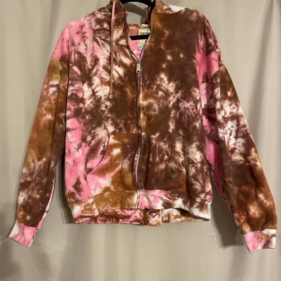 Tops - TIE DYE Clothing Company zip up hoodie Large